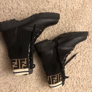 Fendi Rockoko Combat Boots size 9 39